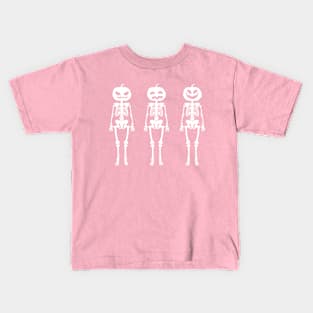 three pumpkin head zombies Kids T-Shirt